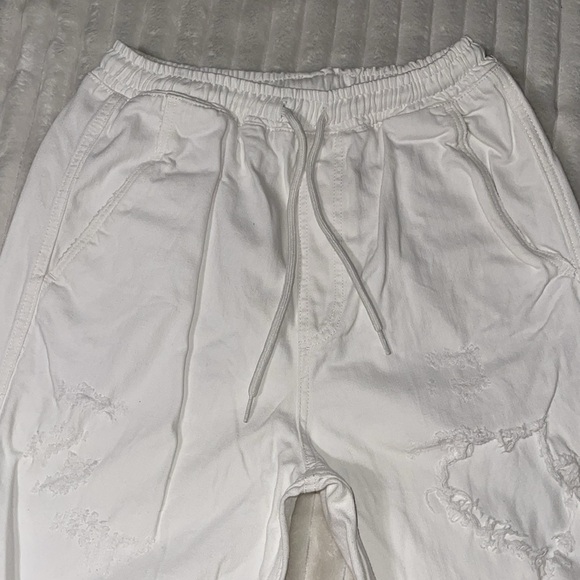 Free People White Denim Jogger | Size Small - Picture 6 of 14
